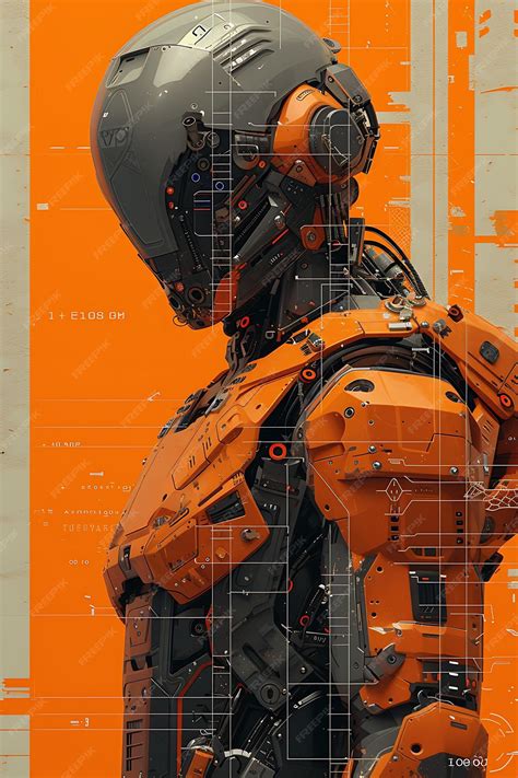 Premium Photo | Design of Cyber Merc in Chromed Muscle and Heavy