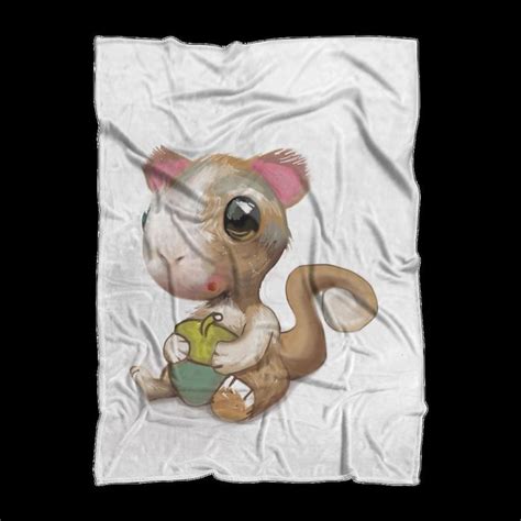 Cute Squirrel Sublimation Throw Blanket Throw Blanket For Couch Cozy