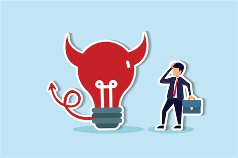 Premium Vector Bad Idea Cause Problem And Failure Stupid Mistake Or