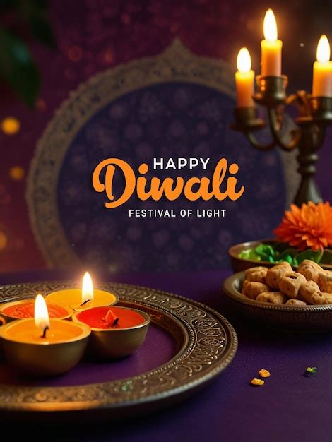 Happy Diwali Social Media Post Design Premium AI Generated PSD