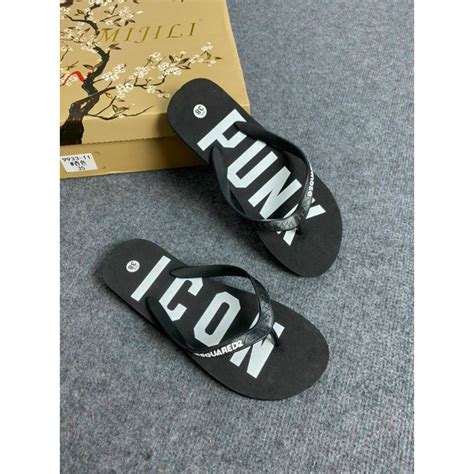 Mua Dép Tông Nam DSQ Chữ ICON Cao Cấp Hot Hè Dép Xỏ Ngón Nam Nữ Mẫu Mới Về SALE LỚN