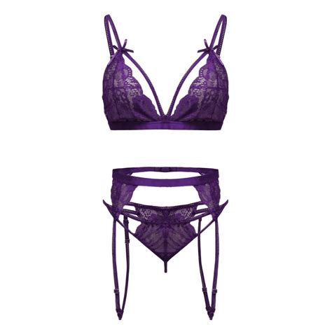 Gvdentm Lingerie Set Women S Piece Floral Embroidery Underwire