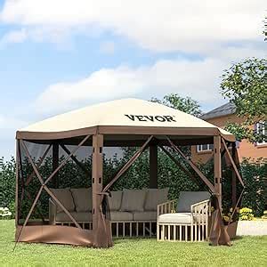 Amazon Vevor X Ft Pop Up Canopy Camping Gazebo Screen Tent