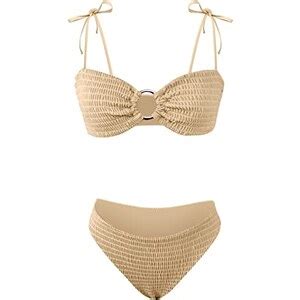 Costume Da Bagno Costume Da Bagno Da Donna Moda Split Due Colore Sexy Bikini Solido Pezzo