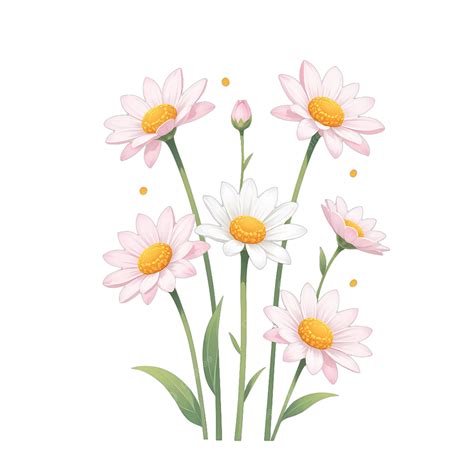 Pink And White Little Daisy, Pink, White, Little Chick PNG Transparent