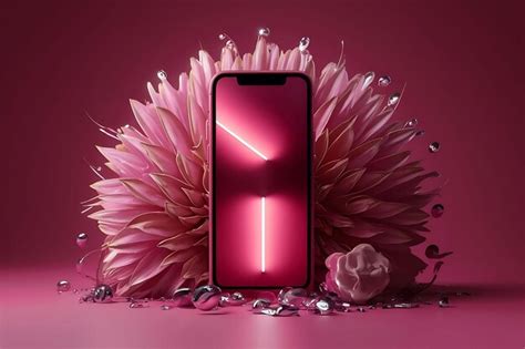 A Pink Phone With A Pink Case That Says Quot Pink Quot On The Bottom