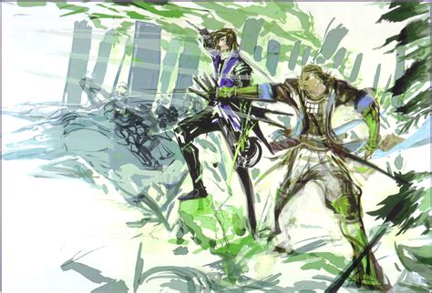 Date Masamune And Katakura Kojuurou Sengoku Basara Drawn By