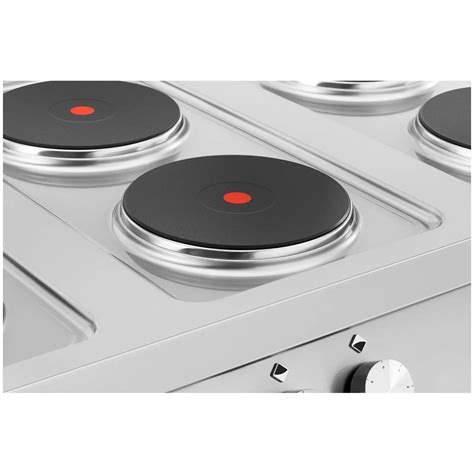 Villanytűzhely - 15600 W - 6 főzőlap - légkeveréses sütővel - alsó