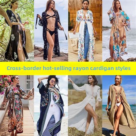 Jual European And American Cotton Cardigan Beach Dress Bikini Cover Ups Sunscreen Clothes Ocean