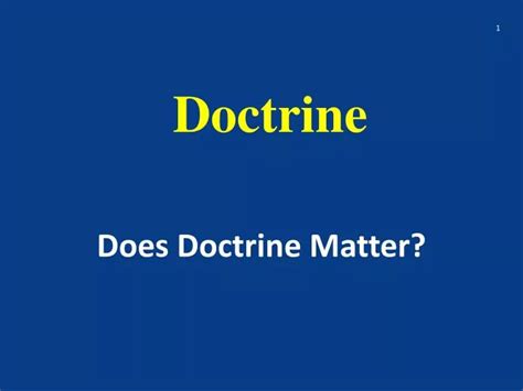 PPT - Doctrine PowerPoint Presentation, free download - ID:2153058