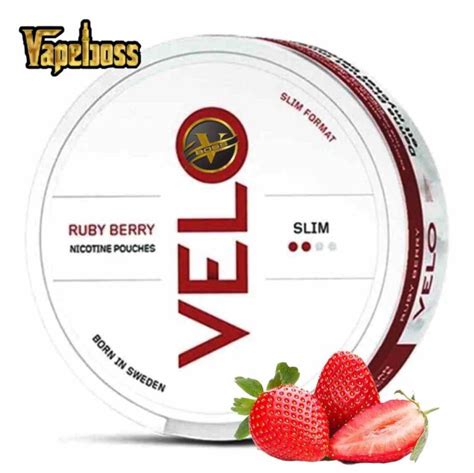 Velo Ruby Berry Nicotine Pouches In Dubai UAE Vape Boss UAE