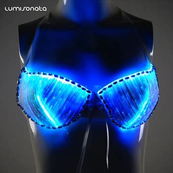 Hot Sales Sexy Underwear In Led Lights Luminous Sexy Bra Glow In The Dark Sexy Lingerie With