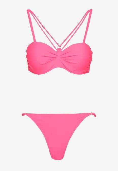 R Owe Bikini Majtki Typu Figi I Biustonosz Z Ozdobnymi Paskami Fadelinna Renee