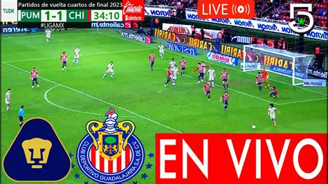 Pumas Vs Chivas En Vivo 🔴Partido Hoy Pumas Vs Chivas En Vivo VER 4RTOS DE FINAL VUELTA TV CHIVAS ...