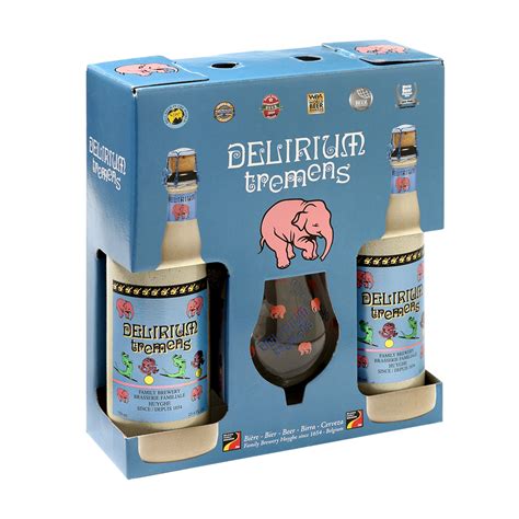 BIERE BLONDE COFFRET DELIRIUM TREMENS 2 75 CL 1 VERRE Belgique