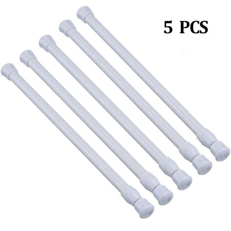 Tension Rods - 5 Pack Cupboard Bars Tensions Rod Curtain Rod Closet Rod ...