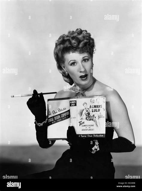 She Wrote The Book Joan Davis 1946 Stock Photo Alamy