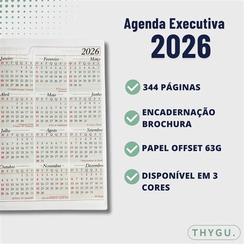 Agenda Executiva 2026 - Agenda Executiva 2026 Premium A5 Couro Sintético – Diário, Planner ...