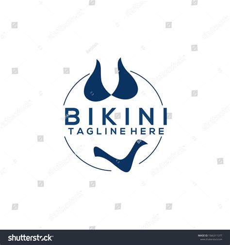 Bikini Logos Vector Image Swimsuit Logo Stok Vektör Telifsiz
