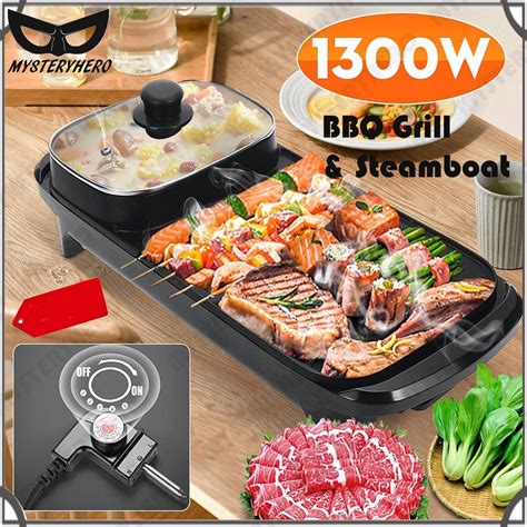 Mysteryhero In Cm Barbecue Pan Grill Teppanyaki Cook Fry Bbq Oven Hot Pot Kitchen Viral