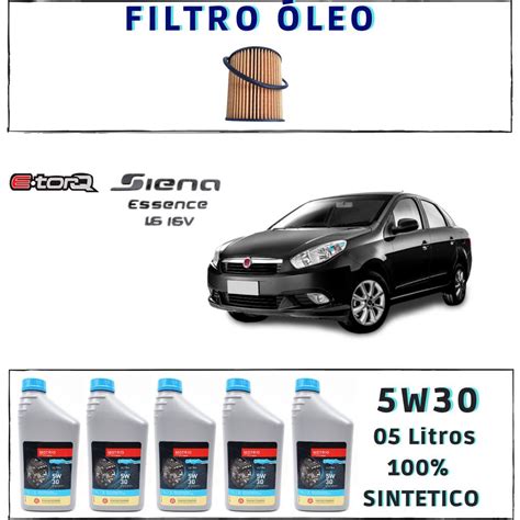 Oleo Siena 2010 - Kit troca óleo Grand Siena 1.6 2010 2011 2012 2013 2014 2015 2016 2017 ...