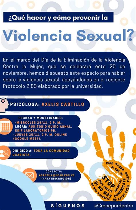 ¿qué Hacer Y Cómo Prevenir La Violencia Sexual •