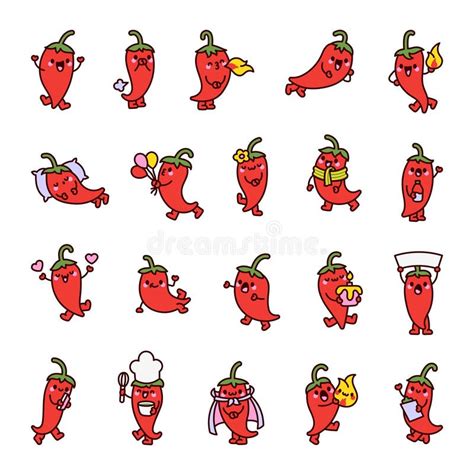 Cute Hot Pepper Character Stock Illustration Illustration Of Pepper 326490561