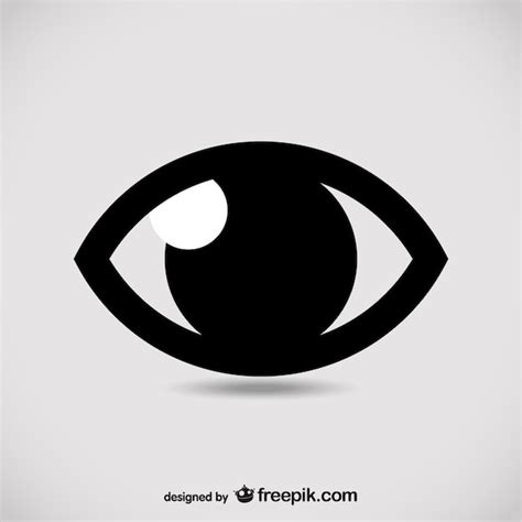 Augen Symbol Vektor Illustration Premium Vektor