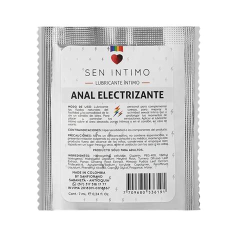 Lubricante Ntimo Anal Electrizante Sachet X Ml Fetiche Sensual Tienda Er Tica Para