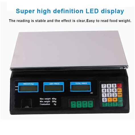 40kg Rechargeable Commercial Electronic Computing Weighing Price