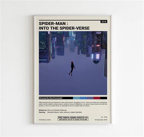 spider man   spider verse  poster  poster print miles