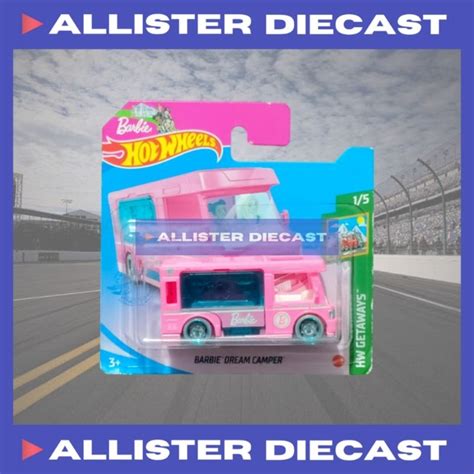 Jual Hot Wheels Barbie Dream Camper Shortcard Hot Wheels Barbie Dream Camper Short Card Hw