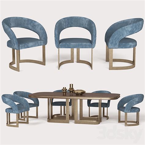 Smania Gatsby Chair Table Chair 3d Model