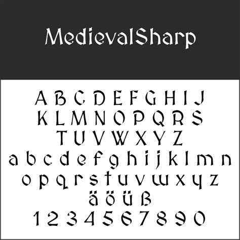 Mittelalter Schrift: Fonts zum kostenlosen Download