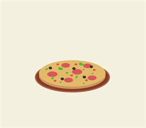 Pizza Illustration Vector On White Background 13847123 Vector Art At