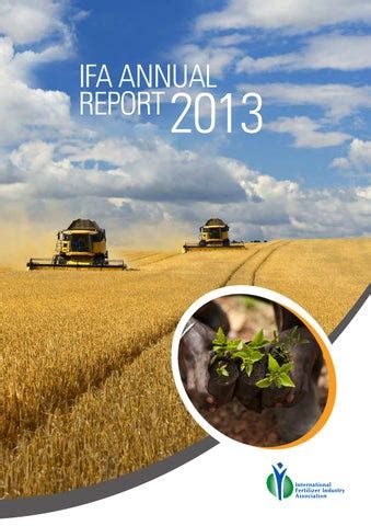 IFA Annual Report 2013 by International Fertilizer Industry Association ...