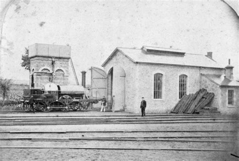 Print Of Aries Seen Outside Faringdon Engine Shed C1865 Canvas Prints Poster Prints Locomotive