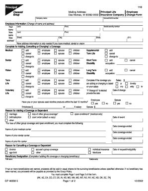 Fillable Online Change Form Laymon Group Fax Email Print Pdffiller