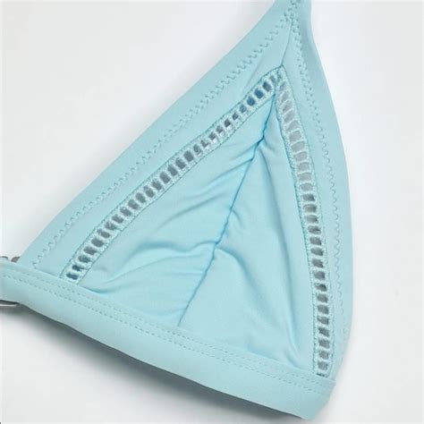 Rhythm Swim Rhythm My Bralette Light Blue Triangle Bikini Set
