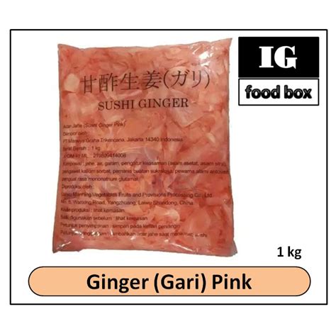jual ginger gari pink jahe merah  kg shopee indonesia