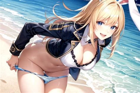 Cute Blonde Hair Furry AI Porn