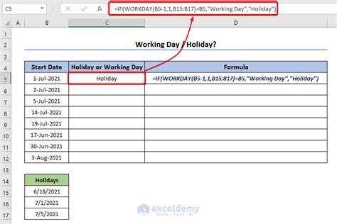 How To Use Workday Function In Excel Suitable Methods