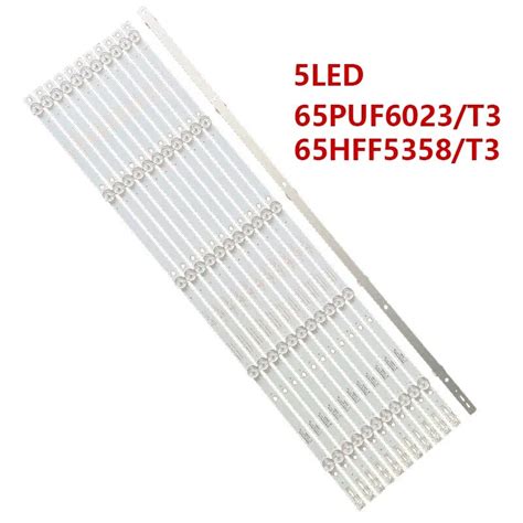 New 12pcs 667mm LED Strip For Philips 65 TV 65U810 65PUF6023 T3