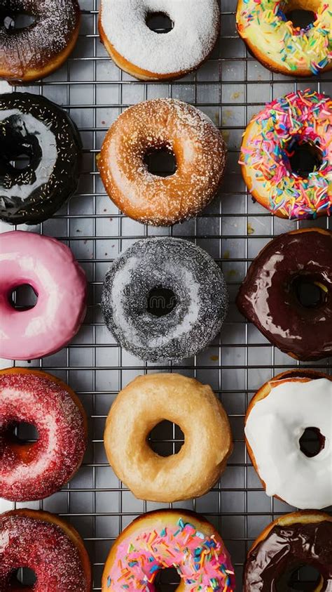 Kitchen Table Donuts A Delightful Pastry Display Stock Illustration