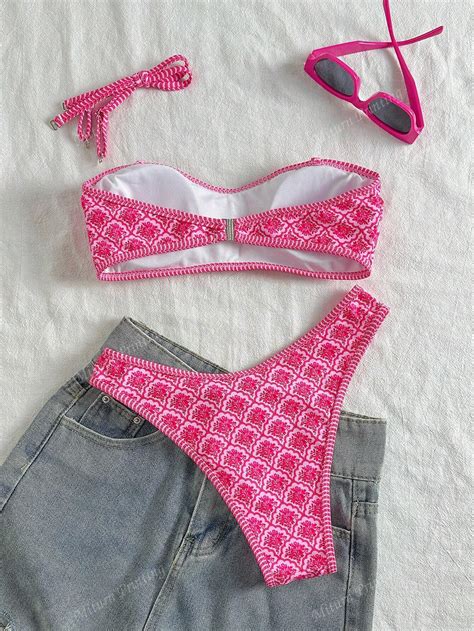 Two Pieces Detachable Shoulder Strap Bikini Set Voile Et Lumiere Online Store