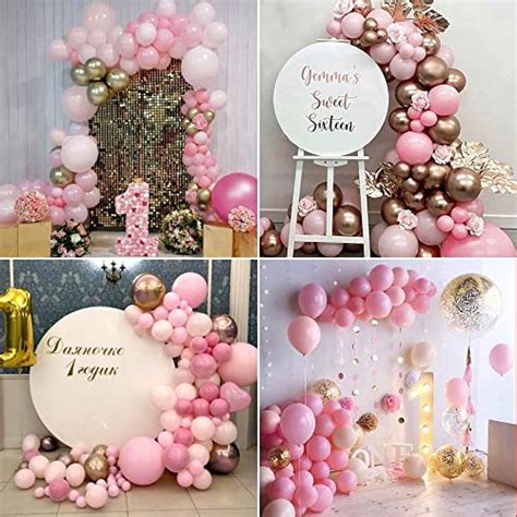 Pink Balloon Garland 92pcs Hot Pink Party Decorations For Girls Women