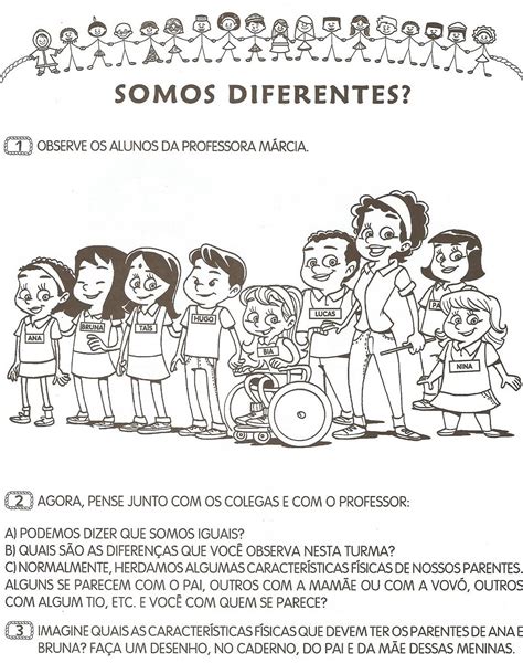 Atividades Sobre Diversidade Para Educação Infantil