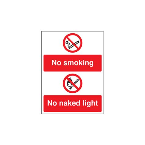 No Smoking No Naked Lights Signs