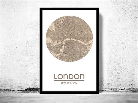 LONDON - city poster - city map poster print on Storenvy