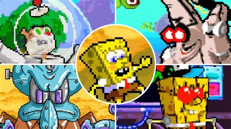 SpongeBob Battle For Bikini Bottom GBA All Bosses No Damage 4K